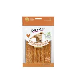 Dokas Dog Snack Hühnerbrust Getrocknet | 12x 70 G