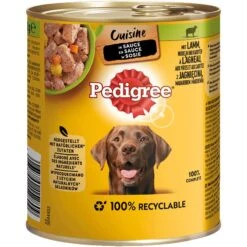 Pedigree Cuisine In Sauce Lamm, Nudeln & Karotten | 12x 800g