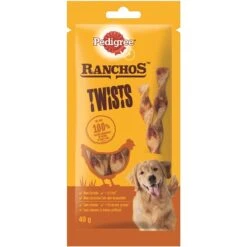 Pedigree Ranchos Twists Mit 100% Frischer Hühnerbrust | 12x 40g
