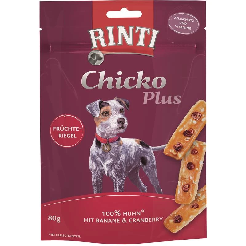 RINTI Chicko Plus Früchteriegel Mit Huhn | 12x 80g Hundesnack 3 RINTI Chicko Plus Früchteriegel Mit Huhn | 12x 80g Hundesnack
