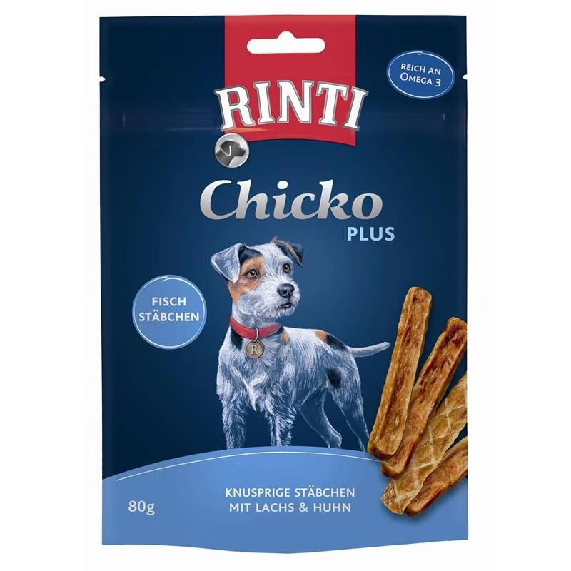 Rinti Extra Chicko Pl. Fischst. Lachs&Huhn | 12x 80g 3 Rinti Extra Chicko Pl. Fischst. Lachs&Huhn | 12x 80g