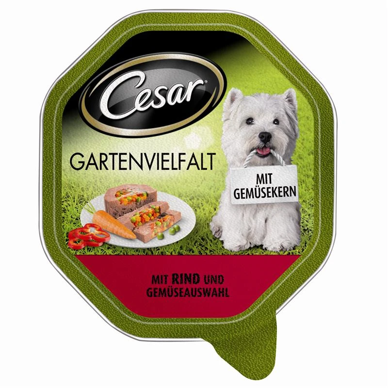 Cesar Gartenvielfalt Mit Rind&Gemüseauswahl | 14x 150g Hundefutter 3 Cesar Gartenvielfalt Mit Rind&Gemüseauswahl | 14x 150g Hundefutter