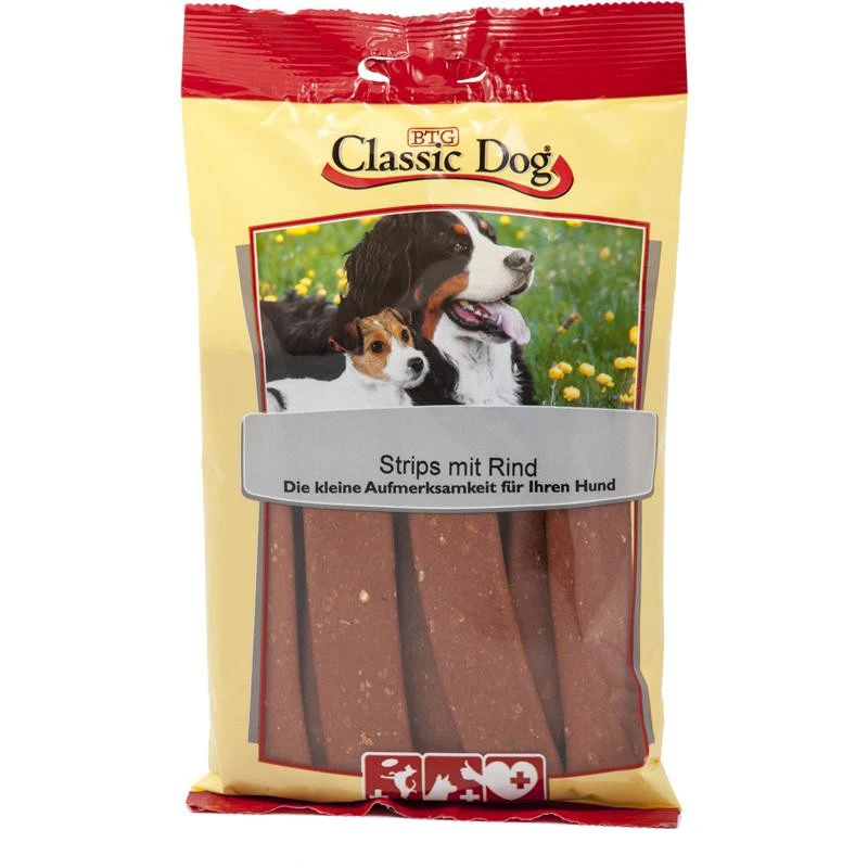 Classic Dog Strips Mit Rind | 14x Grosspack Hundesnack 3 Classic Dog Strips Mit Rind | 14x Grosspack Hundesnack