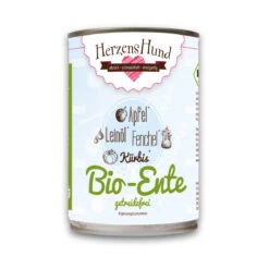 Herzenshund Bio-Ente | 12 X 400g Hundefutter Nass