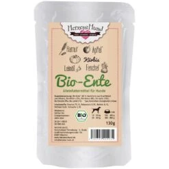 Herzenshund Bio-Ente Mit Bio-Gemüse | 15x 130g Hundefutter
