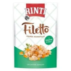 Rinti Filetto Jelly Huhn & Gemüse | 24 X 100g Hundenassfutter