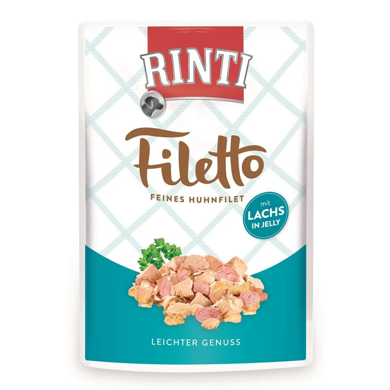 Rinti Filetto Jelly Huhn & Lachs | 24 X 100g Hundefutter 3 Rinti Filetto Jelly Huhn & Lachs | 24 X 100g Hundefutter