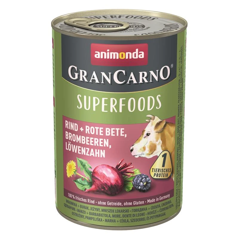 Animonda GranCarno Adult Superfood Rind & Rote Beete | 6x 400g 3 Animonda GranCarno Adult Superfood Rind & Rote Beete | 6x 400g