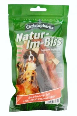 Christopherus Seelachs Hähnchenmantel | 12x70g Hundesnack