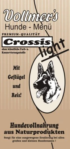 Vollmers Crossis Light | 15kg Hundefutter Trocken