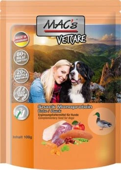 MACs DOG Mono Snack Ente | 9x 100g