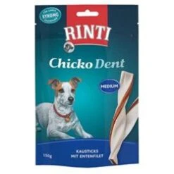 Rinti Extra Snack Chicko Dent Ente Medium | 9 X 150g Hundesnack