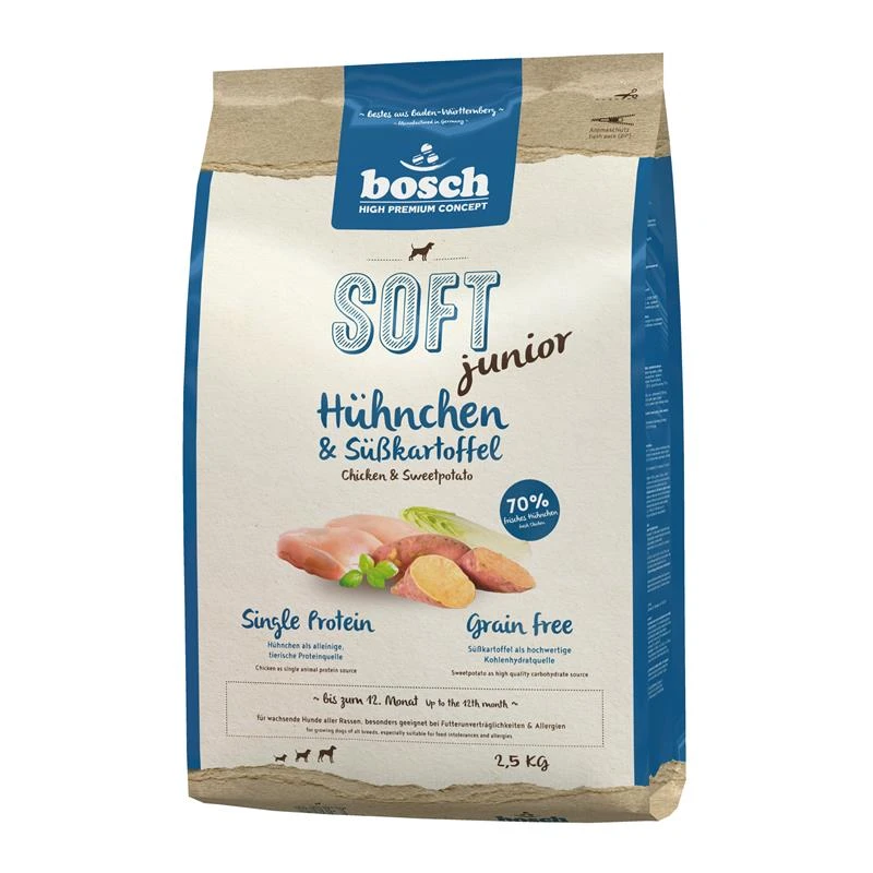 Bosch HPC Soft Junior Hühnchen & .Süßkart.| 2,5kg Hundefutter 3 Bosch HPC Soft Junior Hühnchen & .Süßkart.| 2,5kg Hundefutter