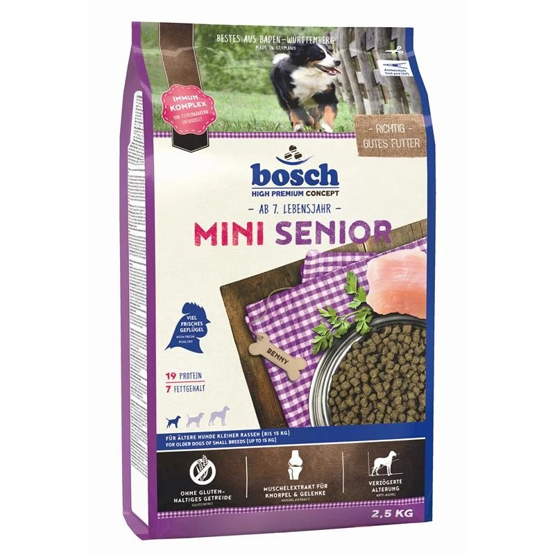 Bosch Mini Senior | 2,5 Kg Hundetrockenfutter