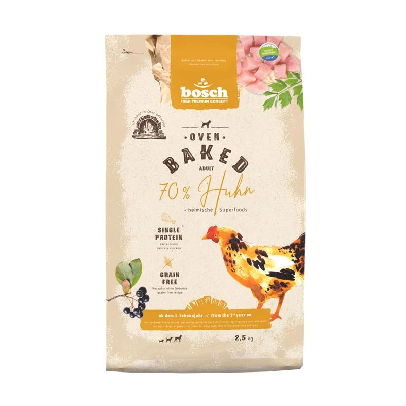 Bosch Oven Baked Huhn | 2,5 Kg Hundefutter Trocken 3 Bosch Oven Baked Huhn | 2,5 Kg Hundefutter Trocken