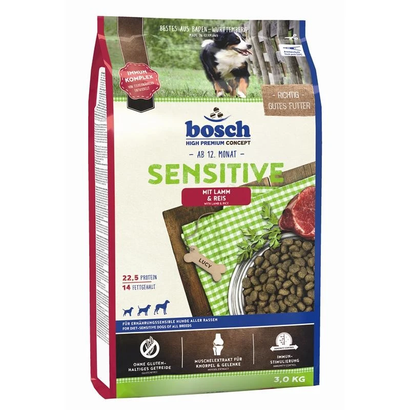 Bosch Sensitive Lamm & Reis | 3kg Hundefutter 3 Bosch Sensitive Lamm & Reis | 3kg Hundefutter