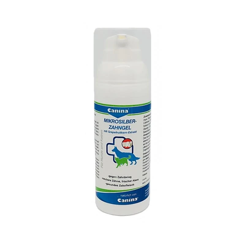 Canina Mikrosilber Zahngel | 50ml Zahnpflegemittel Für Hunde&Katzen 3 Canina Mikrosilber Zahngel | 50ml Zahnpflegemittel Für Hunde&Katzen