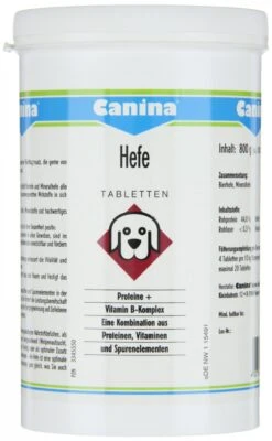 Canina Hefe Tabletten | 800g Naturprodukt Mit Proteinen