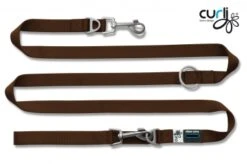 Curli Verstellbare Leine Aus Nylon | 200x 2cm Braun Hunde