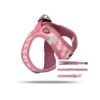 Curli Vest Puppy Set Pink-caro | Gr. XS Hundegeschirr Welpe