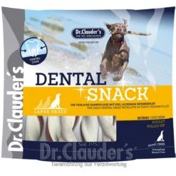 Dr. Clauders Dental Snack Huhn Large Breed | 500g Hundesnack