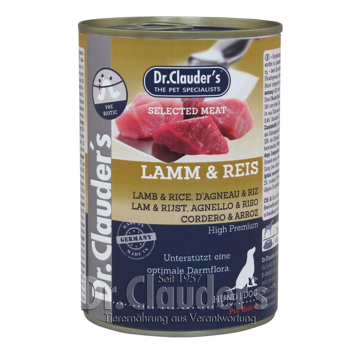 Dr. Clauders Selected Meat Lamm & Reis | 6x 400g Hundefutter Nass 3 Dr. Clauders Selected Meat Lamm & Reis | 6x 400g Hundefutter Nass