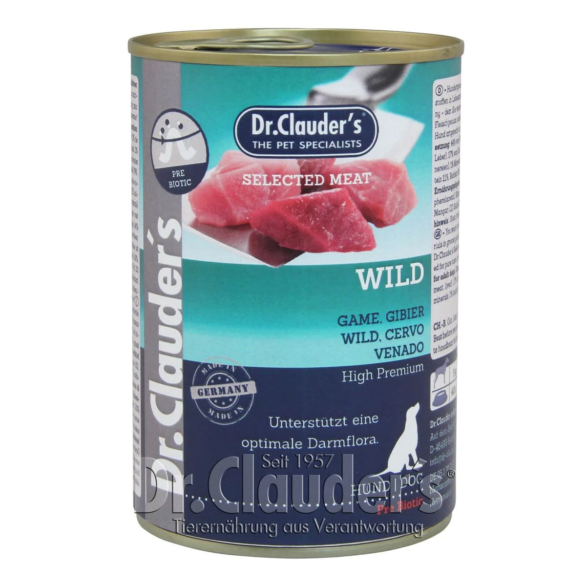 Dr. Clauders Selected Meat Wild | 6x 400g Hundefutter Nass 3 Dr. Clauders Selected Meat Wild | 6x 400g Hundefutter Nass