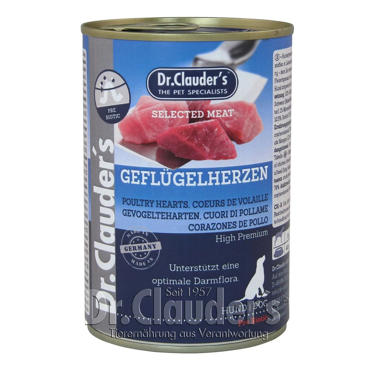 Dr. Clauders Selected Meat Mit Geflügelherzen | 6x 400g Hundefutter 3 Dr. Clauders Selected Meat Mit Geflügelherzen | 6x 400g Hundefutter