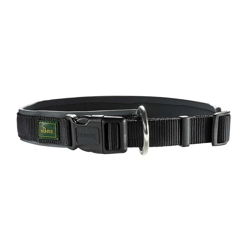 Hunter Neopren Vario Plus Schwarz/Grau | 55-60cm X 25mm Hundehalsband 3 Hunter Neopren Vario Plus Schwarz/Grau | 55-60cm X 25mm Hundehalsband