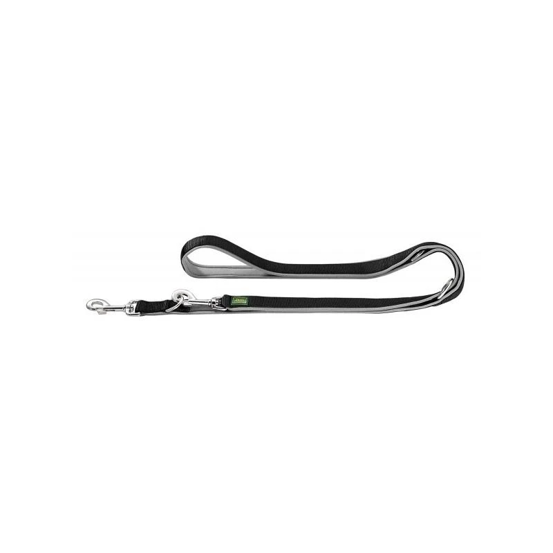 Hunter Verstell. Führleine Neopren Schwarz/grau | 2m X 20mm Hundeleine 3 Hunter Verstell. Führleine Neopren Schwarz/grau | 2m X 20mm Hundeleine