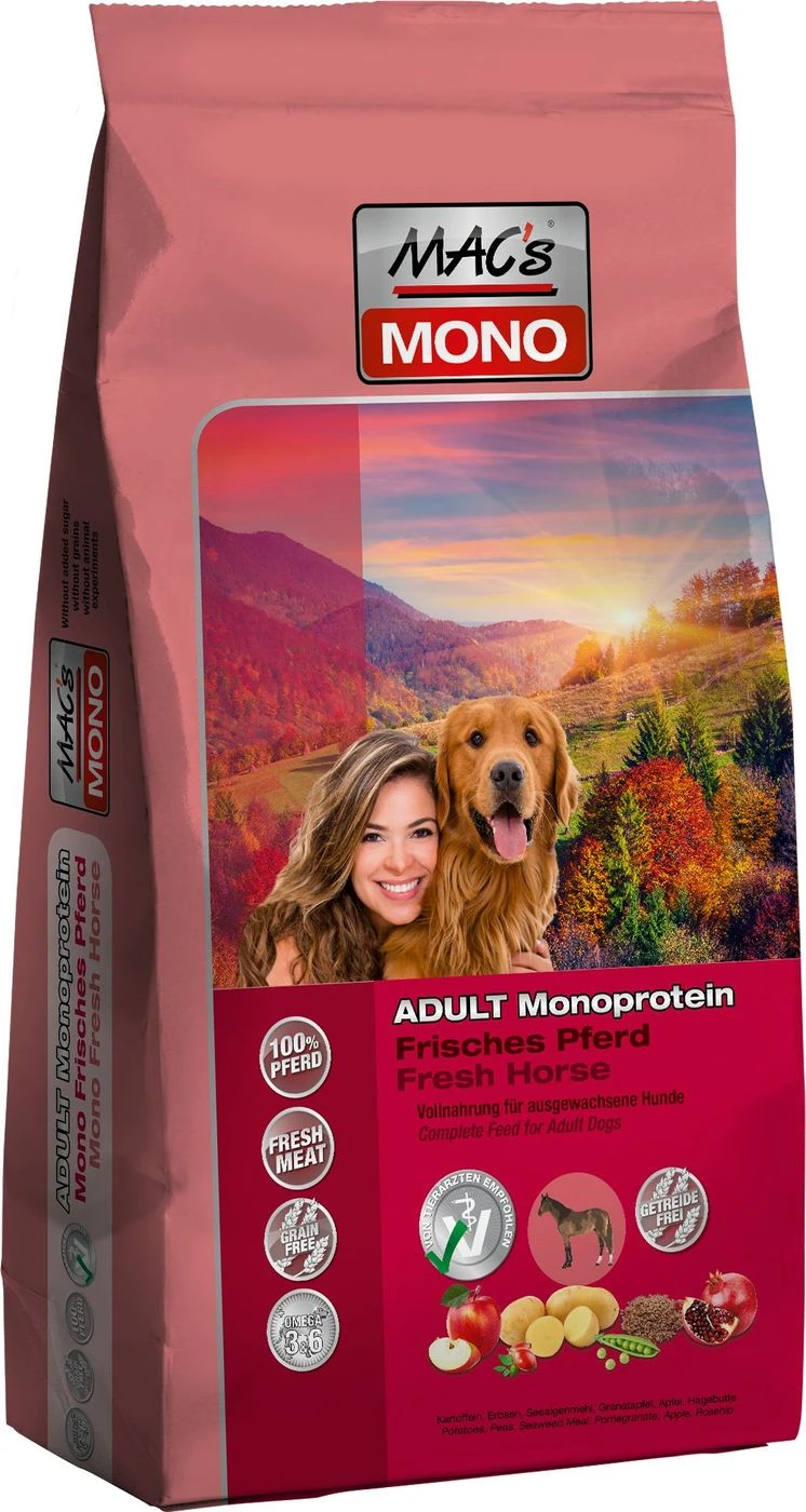 MACs Dog Mono Pferd | 12 Kg Hundfutter Trocken Für Sensible Hunde 3 MACs Dog Mono Pferd | 12 Kg Hundfutter Trocken Für Sensible Hunde
