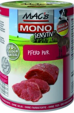 MACs Mono Sensitive Pferd Pur | 6x 400g Hundefutter