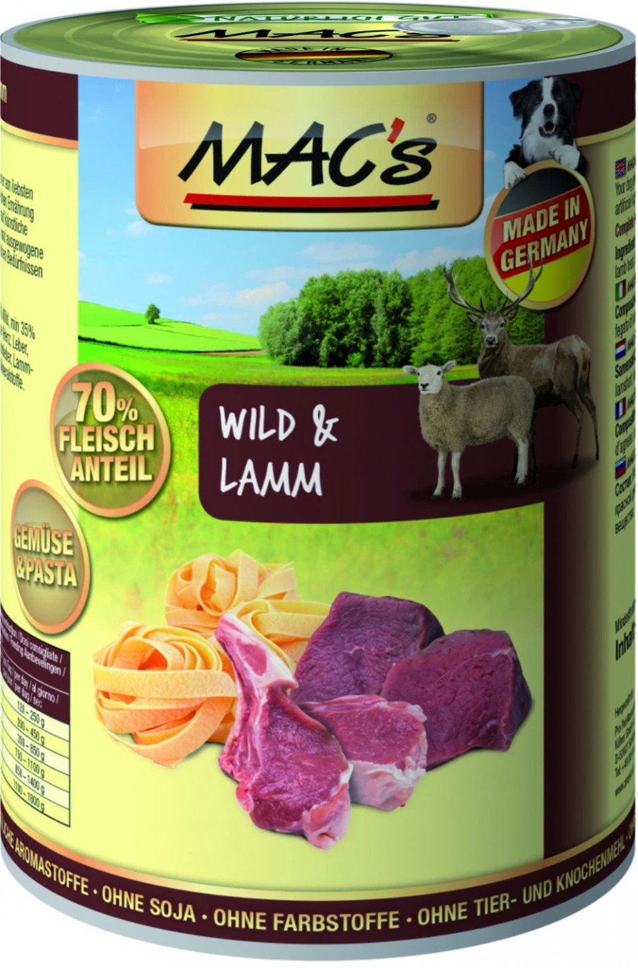 MACs Dog Wild & Lamm | 6x 400g Hundefutter Nass 3 MACs Dog Wild & Lamm | 6x 400g Hundefutter Nass