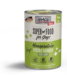 MACs Mono Protein Kaninchen | 6x 400g Hundefutter Nass