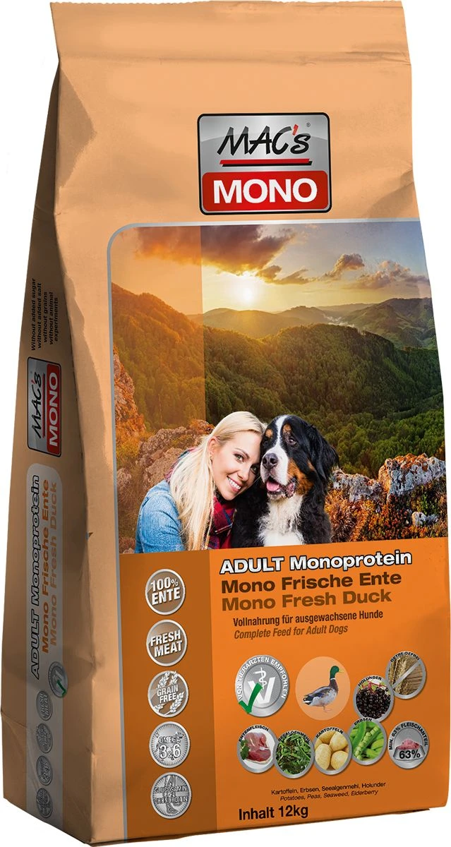 Macs Dog Mono Ente | 12kg Hundetrockenfutter 3 Macs Dog Mono Ente | 12kg Hundetrockenfutter