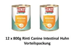 [Paket] RINTI Canine Intestinal Huhn | 12x 800g Diät-Hundefutter Vorteilspack
