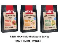 [Paket] Rinti Max-i-mum Rind | Huhn | Pansen Je 4kg Mixpack