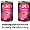 [Paket] Rinti Singlefleisch Rind Pur | 24x 400g Vorteilspack -Hund Lieferungen Angebote Rinti Singlefleisch Rind pur 24x 400g Vorteilspack 213700