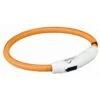 Trixie Flash Leuchtring USB Orange | XS-S 35 Cm/7 Mm