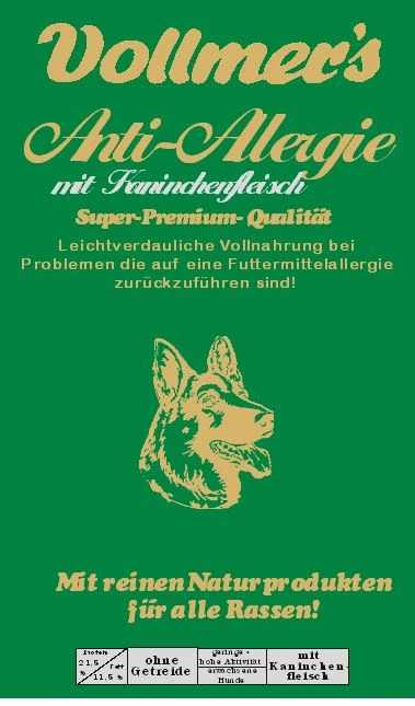 Vollmers Anti Allergie Mit Kaninchen | 5kg Hundefutter Trocken 3 Vollmers Anti Allergie Mit Kaninchen | 5kg Hundefutter Trocken